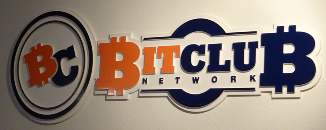 3D-Bitclub-Logo aus PVC