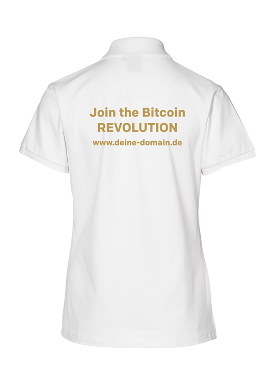 Poloshirt Herren - "Join the Bitcoin Revolution" gold